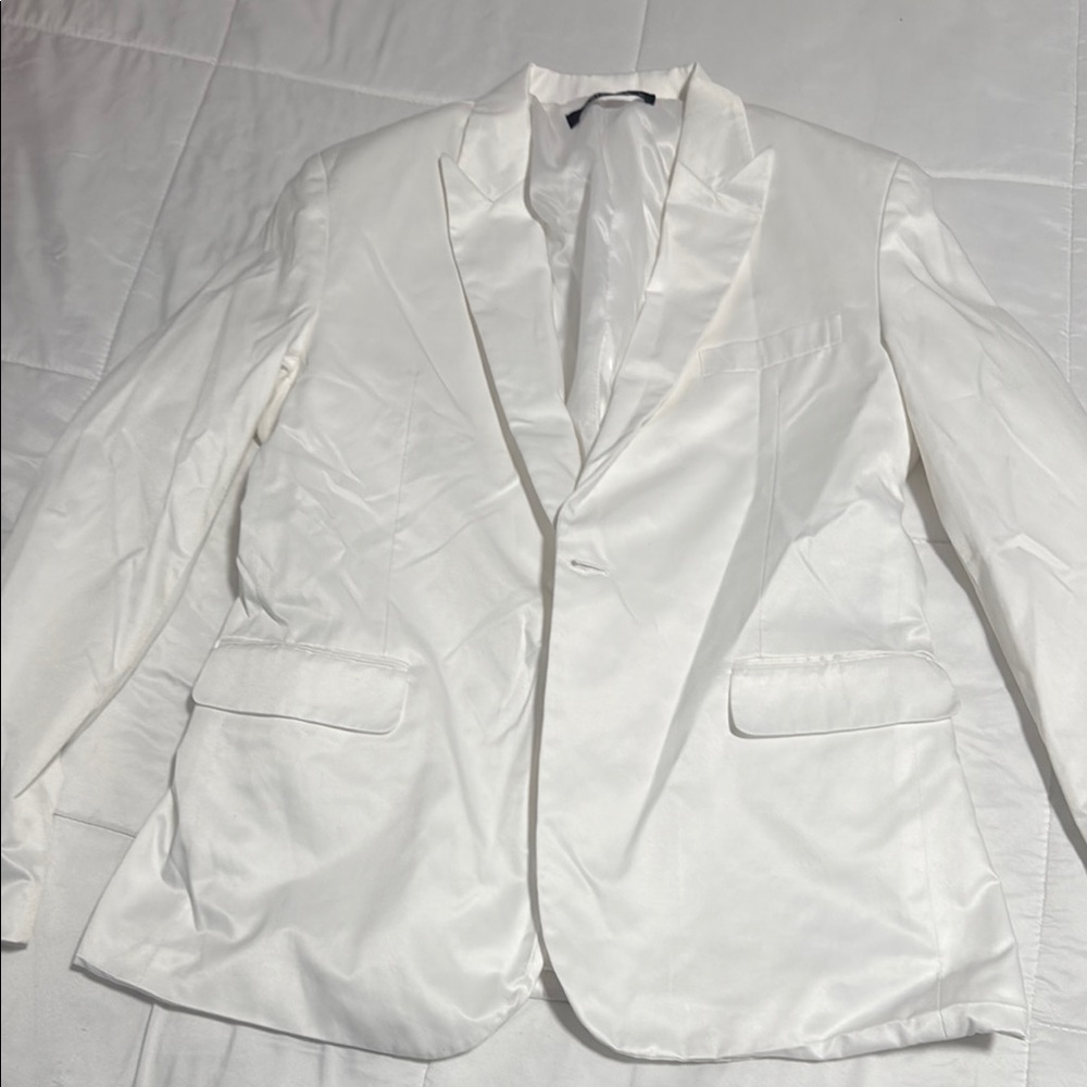 Classic White Men's Tuxedo Blazer